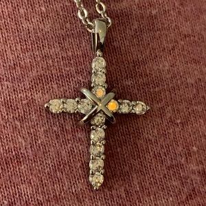 Beautiful cross necklace sterling silver